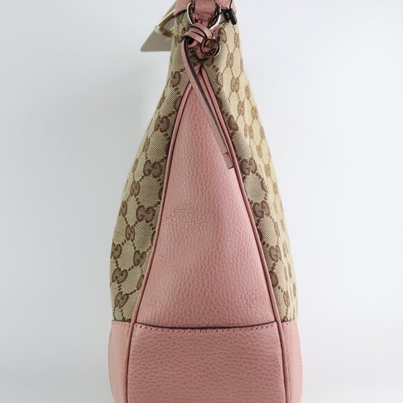 *NEW* Gucci GG Monogram Large Margaux Hobo Beige Soft Pink - Picture 7 of 16